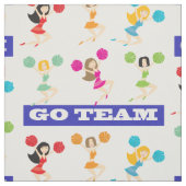 Go Team Combed Cotton Fabric Stof (Swatch)