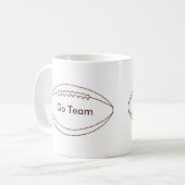 Go Team Custom Football Outline tasses (Devant gauche)