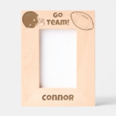 Go Team Football Aangepaste naam Gegraveerde Lijstjes (Voorkant)