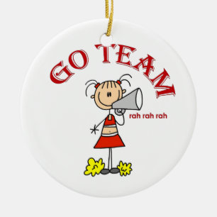 Go Team Rah Rah Rah T-shirts en cadeautjes Keramisch Ornament
