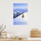 Go Telemarking Travel Poster (Cuisine)