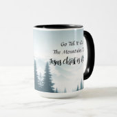 Go Tell It Mountain Christmas Coffee Mug Cup (Devant droit)