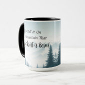 Go Tell It Mountain Christmas Coffee Mug Cup (Devant gauche)