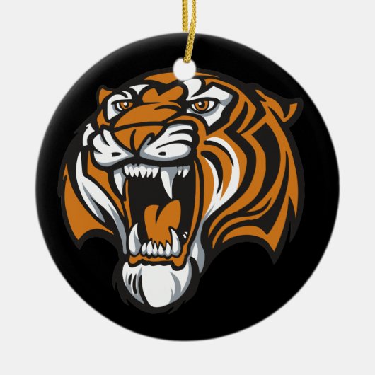 Go Tiger Keramisch Ornament (Voorkant)