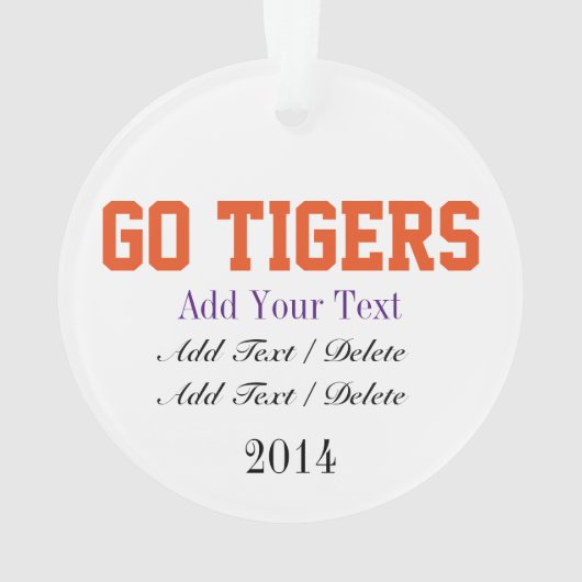 Go Tigers Orament - SRF (dos)