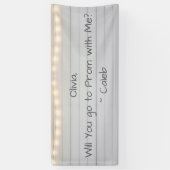  Go to Prom with Me | Romantic Promposal Spandoek (Verticaal)