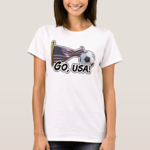 Go, USA Voetbalfan T-shirt