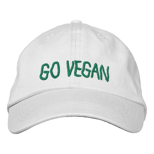 Go Vegan - Baseball Pet (Voorkant)
