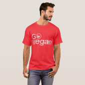 Go Vegan - basic T-shirt (Voorkant volledig)