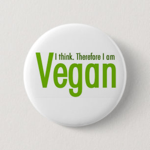 Go Vegan - Dierenrechten Ronde Button 5,7 Cm