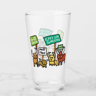 Go Vegan Glas
