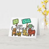 Go Vegan Kaart (Gele Bloem)