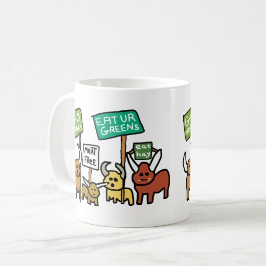 Go Vegan Koffiemok (Voorkant links)