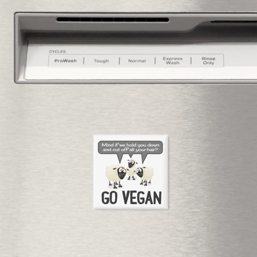 Go Vegan No Wool Magnet (In Situ (Lave-vaisselle))