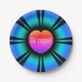 Go Vegan Papieren Bordje (Voorkant)