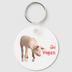 Go Vegan Piglet Sleutelhanger