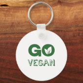 Go Vegan Plant based Nutrition Veganisme Sleutelhanger (Voorkant)