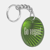 Go Vegan Sleutelhanger (Voorkant Links)
