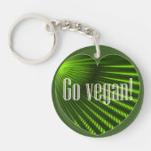 Go Vegan Sleutelhanger (Voorkant)