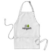 Go Vegan Standaard Schort (Voorkant)