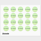Go Vegan Sticker Set (Feuille)