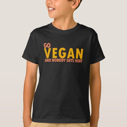 Go Vegan - Vegan, Vegetariërs - D3 Design T-shirt (Voorkant)