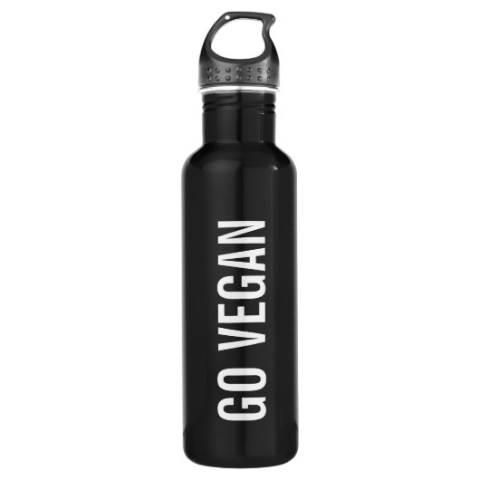 "GO VEGAN" WATERFLES  (Voorkant)