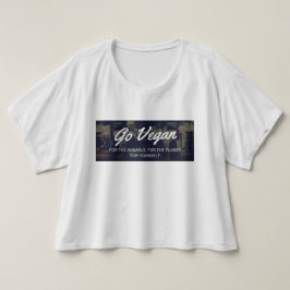 Go Vegan womens tshirt baggy vegetarian activist
