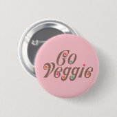 Go Veggie Ronde Button 5,7 Cm (Voorkant /achterkant)