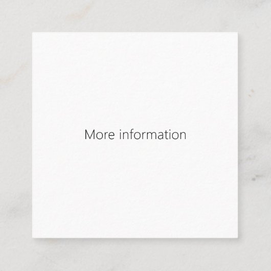 Go Weiqi Baduk Group Lichtbruin Vierkant Vierkante Visitekaartje (Achterkant)