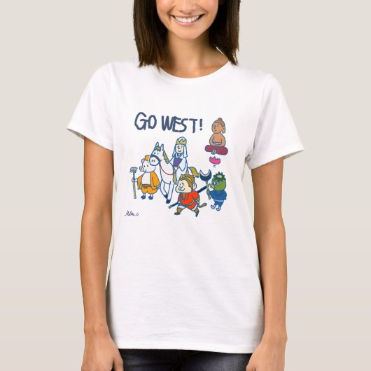Go West! 西遊記 T-shirt (Voorkant)