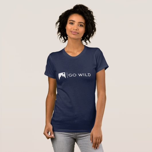 Go Wild modern design t-shirt (Voorkant volledig)