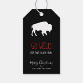 Go Wild Wit Buffel Zwart en Wit Plaid ID602 Cadeaulabel (Voorkant)