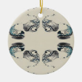 Go With the Flow - Acrylic Pouring Keramisch Ornament (Voorkant)