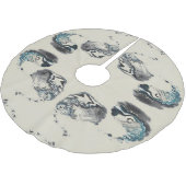 Go With the Flow - Acrylic Pouring Kerstboom Rok (Gekanteld)