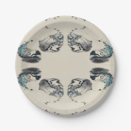 Go With the Flow - Acrylic Pouring Papieren Bordje