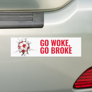 Go Woke Go Broke Bumpersticker