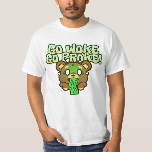 GO WOKE GO BROKE FUNNY T-SHIRTS (Devant)
