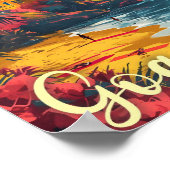 Goa Beach India Kunst Reizen Illustratie Poster (Hoek)