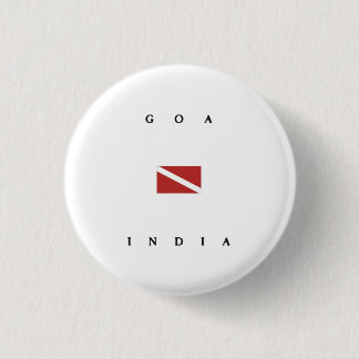 Goa India Scuba Dive Flag Ronde Button 3,2 Cm