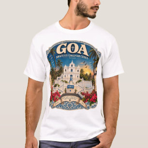 Goa Onbevlekte Ontvangenis Kerk Panaji – Vintage T-shirt