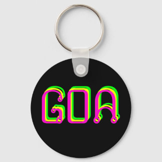 Goa Psychedelische sleutelhanger