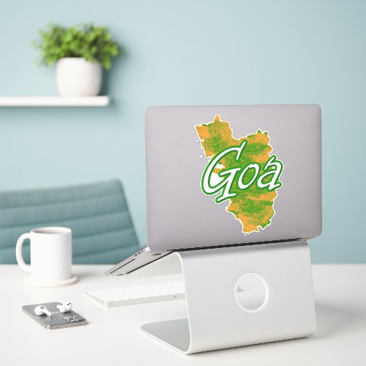 Goa Sticker (Laptop op bureau)