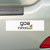 Goa Trance Music met Stereo Equalizer Bumpersticker (Op auto)
