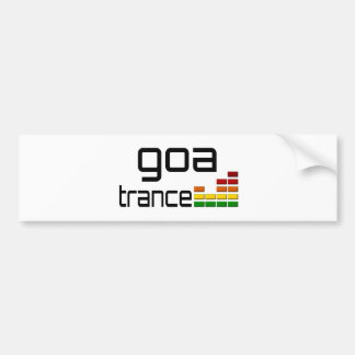 Goa Trance Music met Stereo Equalizer Bumpersticker