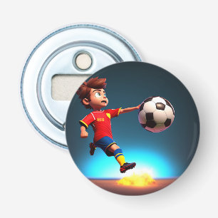 Goal Bound: De perfecte kick van de geanimeerde jo Button Flesopener