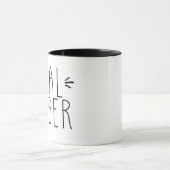 Goal Digger Black en White Mok (Midden)