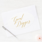 Goal Digger Ovale Sticker (Envelop)