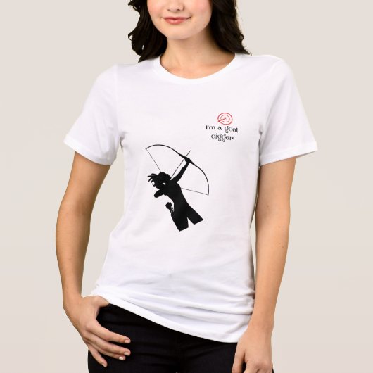 Goal Digger T-Shirt – Motivational Daisy Graphic (Voorkant)