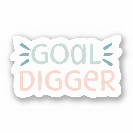 Goal Digger Vinyl Sticker (Voorkant)
